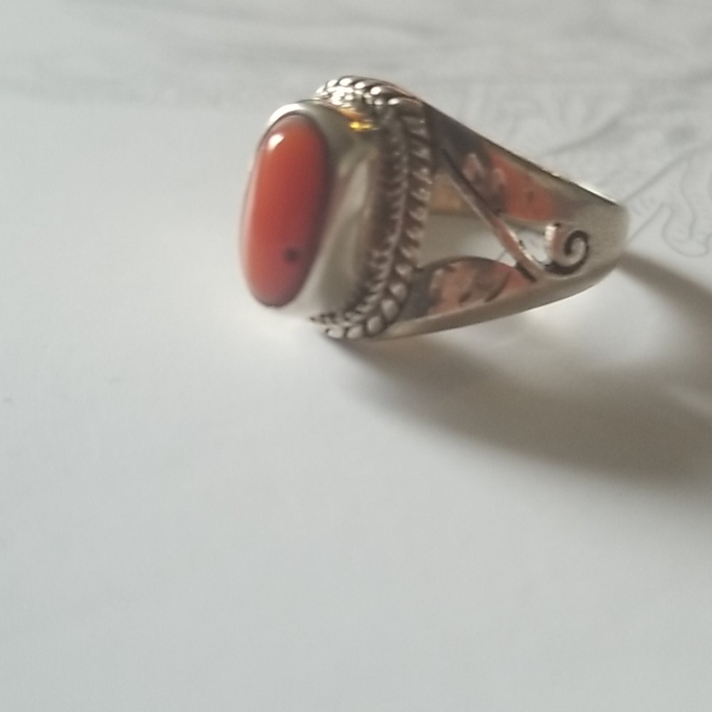 Silver ring.